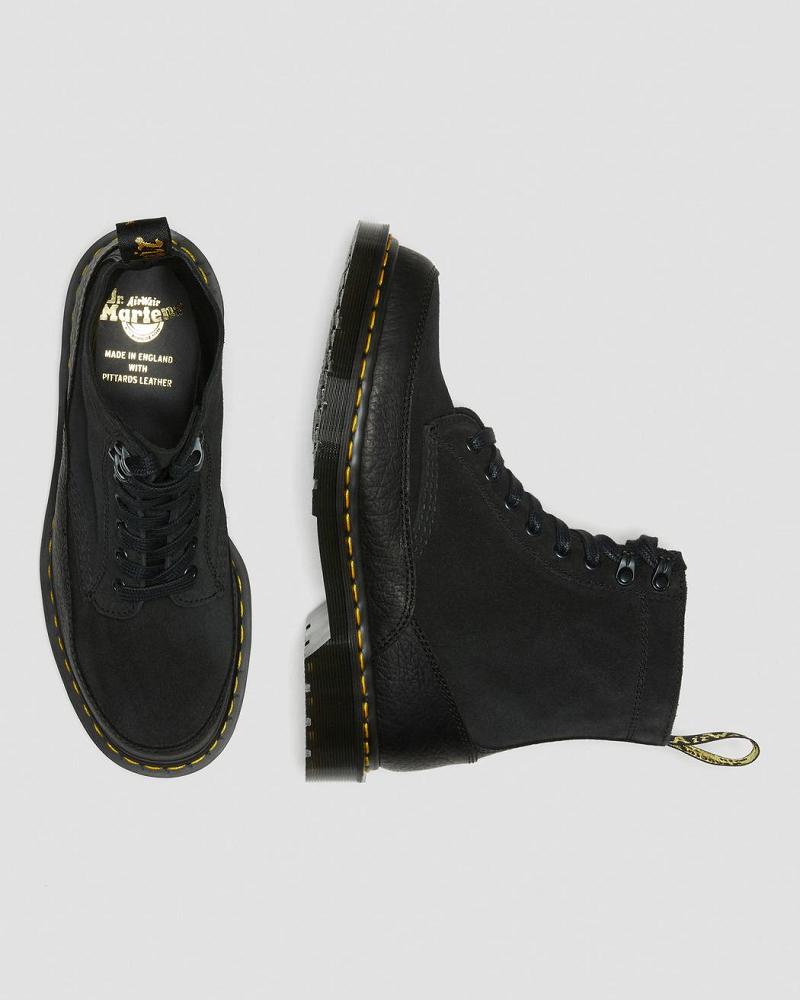 Dr Martens 1460 Guard Made in England Leren Veterlaarzen Dames Zwart | NL 60TCE